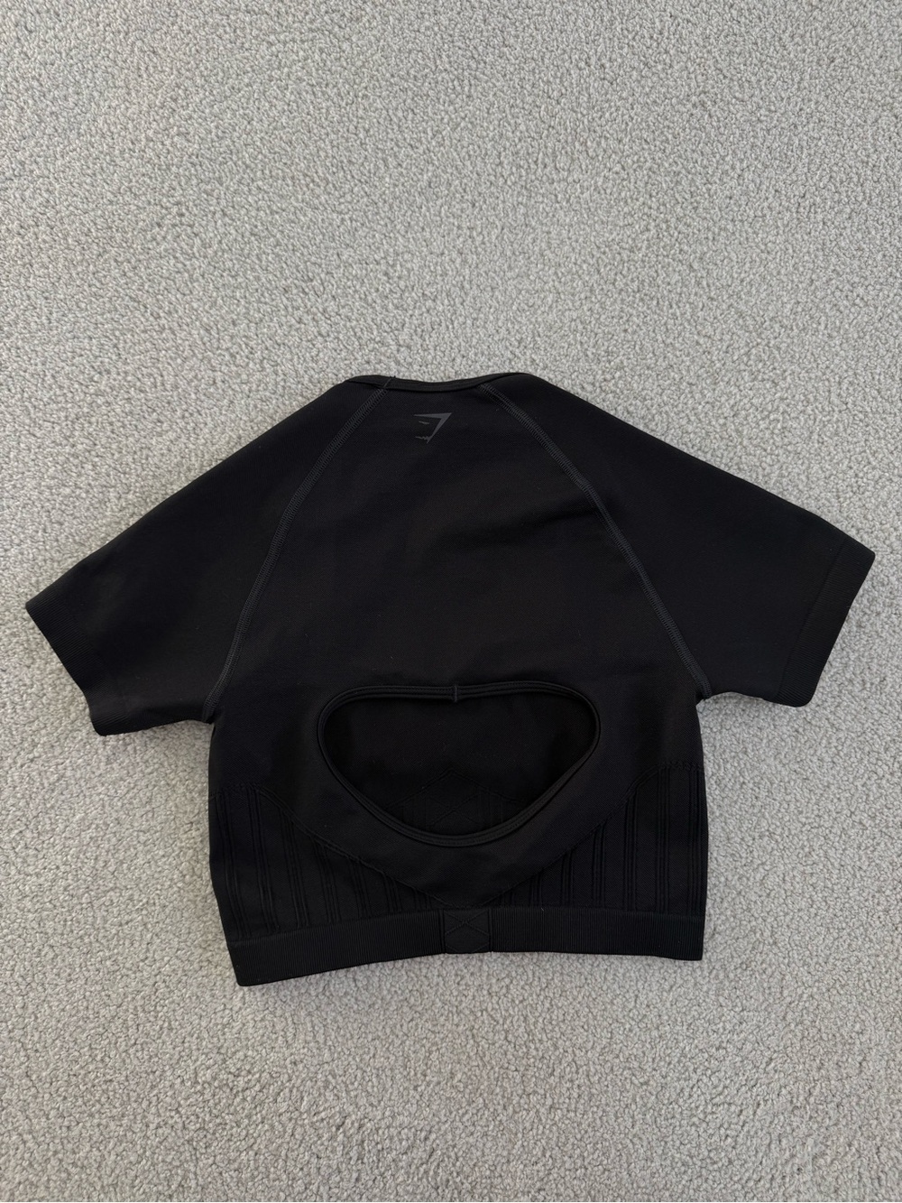 Gymshark Black Scoop Neck Active Top